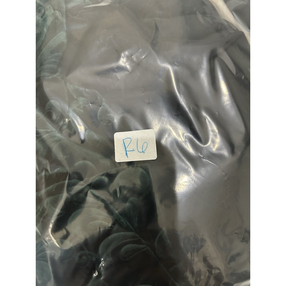 Vintage USA Y2K Green Velvet Burnout‎ Dress Size S Forest Fairy Whimsigoth Glam - Picture 14 of 14